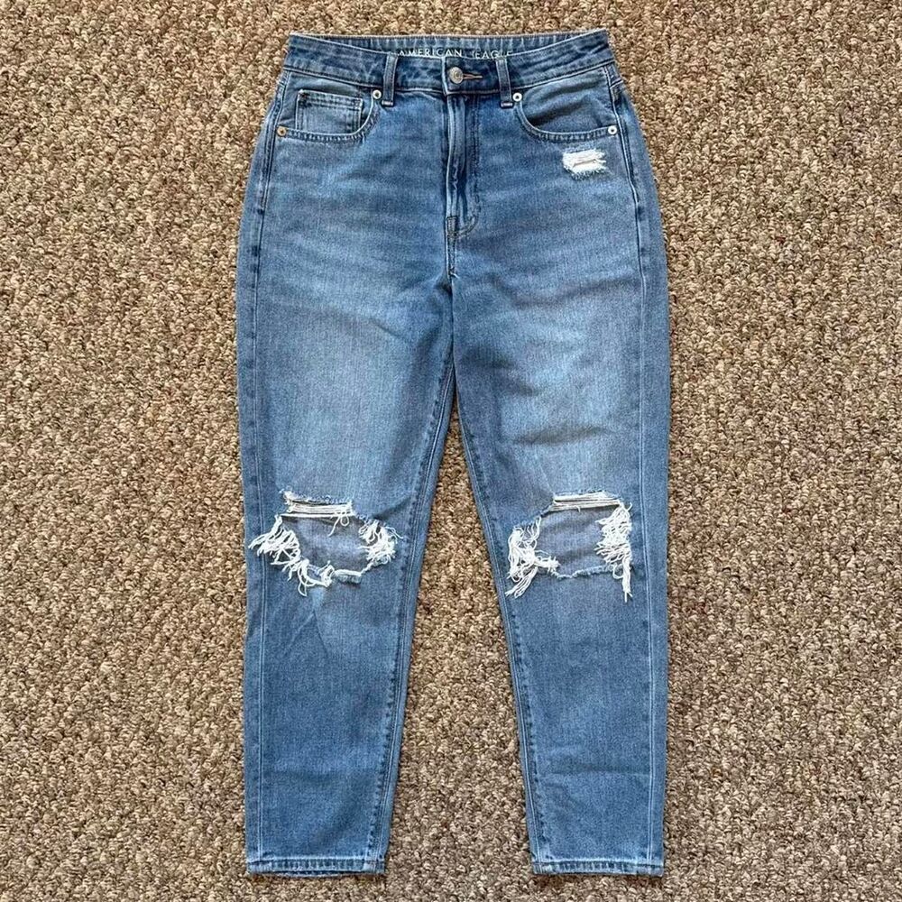 American-eagle Women's Blue and Navy Jeans